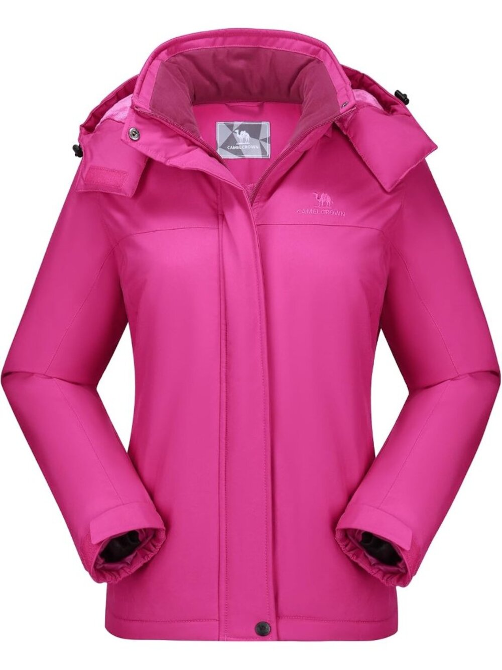 〽️Women's Pink Winter Snowboarding Coat Warm Fleece Mountain Waterproof Jacket